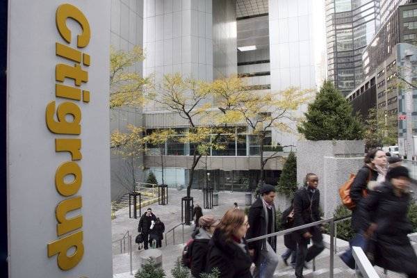 Pedestrians walks up stairs near a subway station at Citigroup center location at Lexington Ave. on Friday, Nov .21, 2008 in New York. The government unveiled a bold plan Sunday, Nov. 23, 2008, to rescue Citigroup, injecting a fresh $20 billion into the troubled firm as well as guaranteeing hundreds of billions of dollars in risky assets. (AP Photo/Jin Lee)