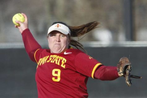while playing against University of Northern Iowa on Wednesday, Mar. 25, 2009, at the Southwest Athletic Complex. Cyclones lost 4-6 to the Panthers. Photo: Shing Kai Chan/Iowa State Daily