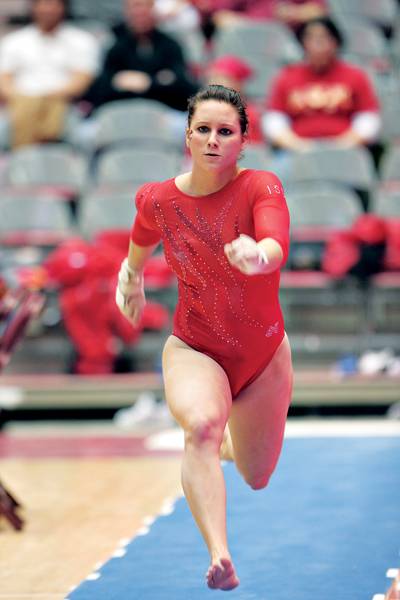 Ceilia Maccani sat out part of the meet as Iowa State was third at regionals. File Photo: Iowa State Daily. 