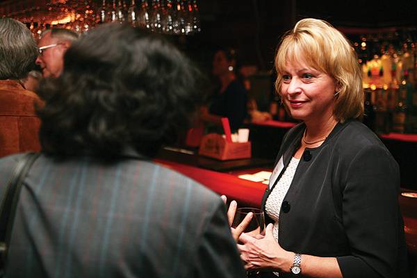 Iowa State alumna Gayle Roberts, P.E. President of Stanley Consultants, Inc is shown at Cafe Shi, 823 Wheeler St. for the College of Engineering welcome reception. Photo:Jay Bai/Iowa State Daily