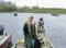 Kyle Wood, senior in animal science, stands next to President Gregory Geoffroy after the ISU Fishing Club Interclub Tournament on Sunday at Brushy Creek. Courtesy photo: Travis Graves