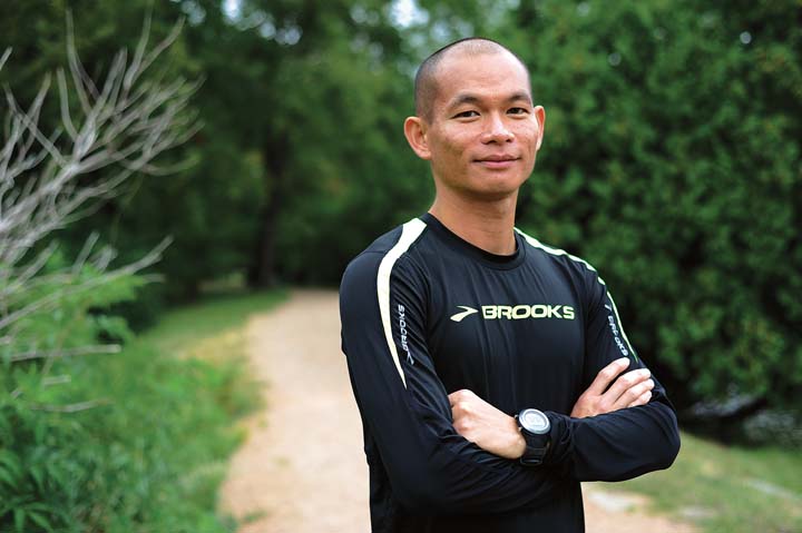 Chan Yew Woo, assistant manager of ISU Dining, is a member of the Runablaze Iowa running club and Malaysian marathon record holder. He has been running for 11 years, and his personal record is 2:26:28 in 2009.