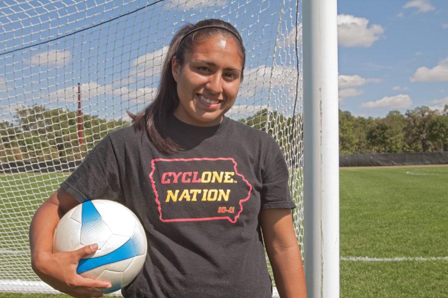 Jennifer Dominguez, a Lubbock, Texas native, is a freshman for the ISU soccer team this fall. 