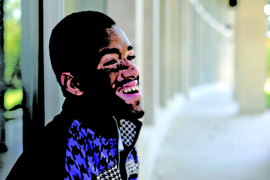 Larry Mitchell, sophomore in pre-business, 21, was diagnosed with vitiligo 12 years ago. Mitchell struggles to overcome others perceptions of him and his disease. 
