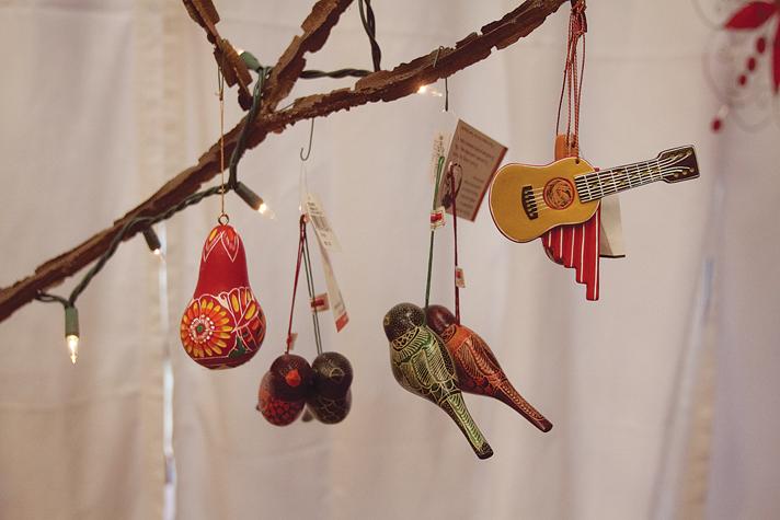 Worldly Goods has many different types of homemade holiday ornaments that make good gifts or something to put on your personal tree.