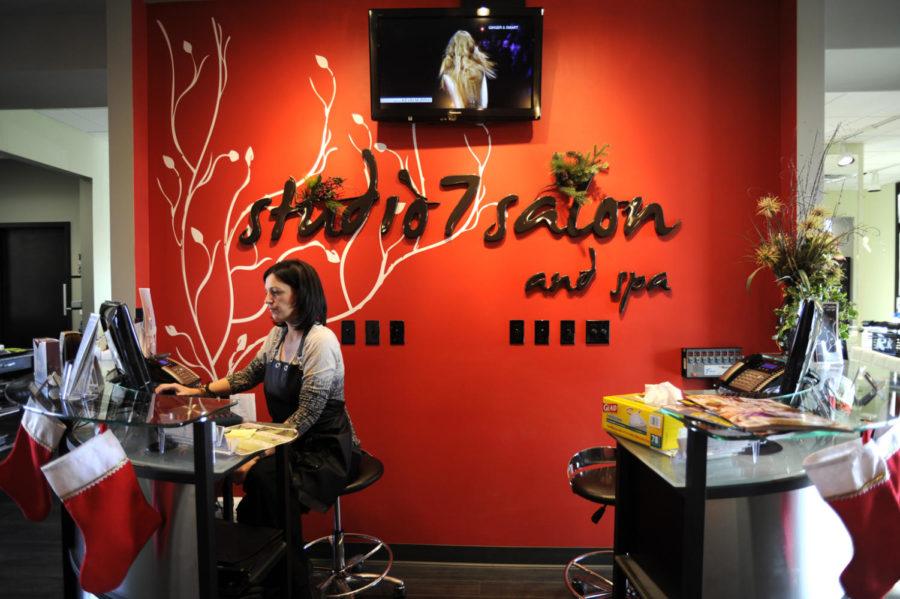 Studio 7 Salon and Spa offers hair services, makeup, natural nail services, massage, skincare, spray tanning and tanning. 