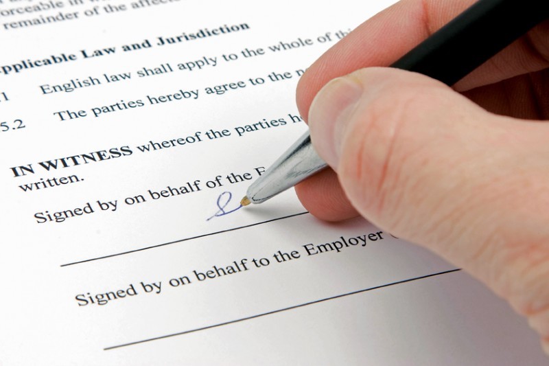It is important to think before signing any type of contract.