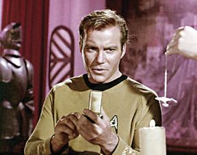 Modern flip-phones share a clamshell shape and some functions with the communicators used by Kirk and his crew in Star Trek.