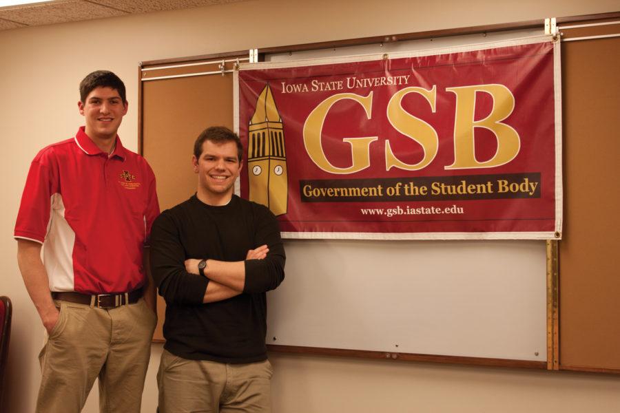 Dakota Hoben, senior in agricultural business, and Jared Knight, junior in political science, are running for GSB president and vice president, respectively. Their campaign focuses on The Three Cs: clubs, classroom and community.