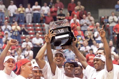 Iowa State was Big 12 Tournament champion in 2000. The championship team, under then-coach Larry Eustachy, was led by NBA-bound Marcus Fizer and Jamaal Tinsley.
