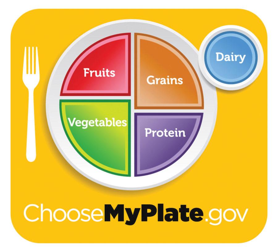 First Lady Michelle Obama, along with the United States Department of Agriculture unveiled the new MyPlate, a circular chart that illustrates the correct proportions of the important food groups, to help Americans model their meal plates.