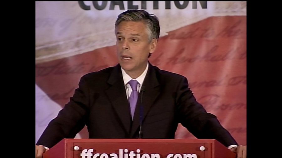 Former Utah Governor and Ambassador to China Jon Huntsman speaks at the Faith and Freedom Coalition conference at the Renaissance hotel in Washington, DC.