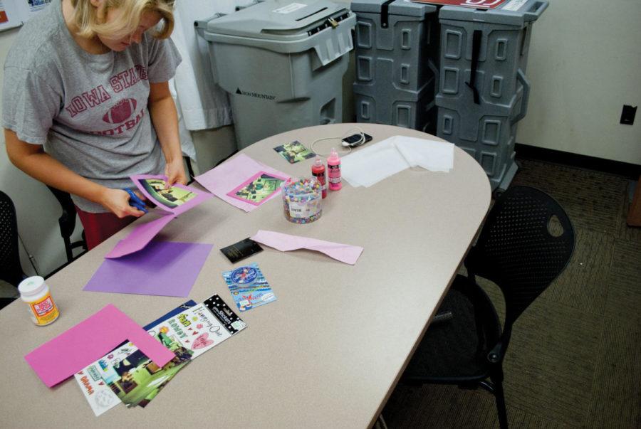 Scrapbooking entails lots of cutting, gluing and decorating.
