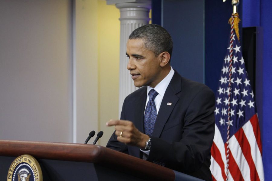 President Obama holds a press conference to address Speaker
Boehner walking away from debt ceiling negotiations.
