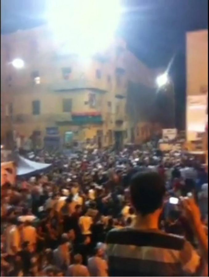 Delimansc sends this footage of a rally in support of Libyan
rebels on Aug. 21, 2011 at Freedom Square in Benghazi, Libya. Rebel
forces surrounded Tripoli, the Libyan capital, and are advancing
towards the compound that allegedly houses ruler Moammar Gadhafi
this weekend.
