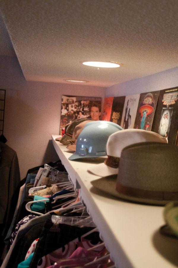 Hats, records, shirts, and more at the Random Goods store in the
old Varsity Theater on Lincoln Way. 
