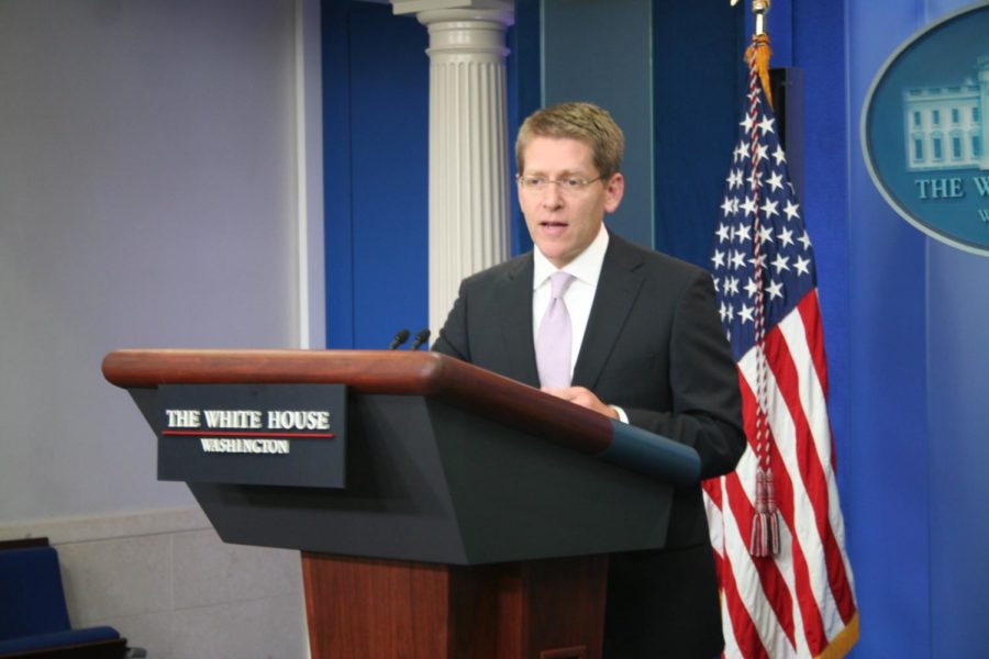 Press Secretary Jay Carney discusses reform efforts involving No
Child Left Behind in a White House briefing in Washington D.C. on
July 8, 2011.
