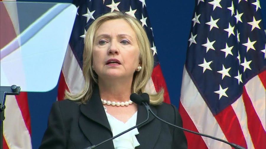 Speaking just a few blocks north of where New Yorks twin towers
once stood, Secretary of State Hillary Clinton on Friday said the
latest terror threat should surprise no one but is a reminder of
the continuing stakes in our struggle against violent
extremism. 
