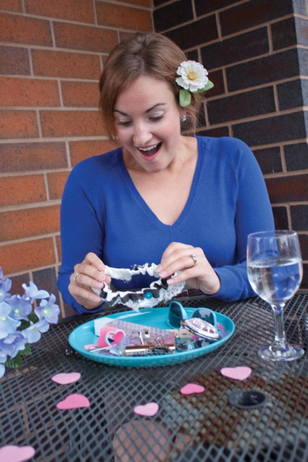 A bridal shower game that involves the bride-to-be figuring out
objects on a plate with random things.
