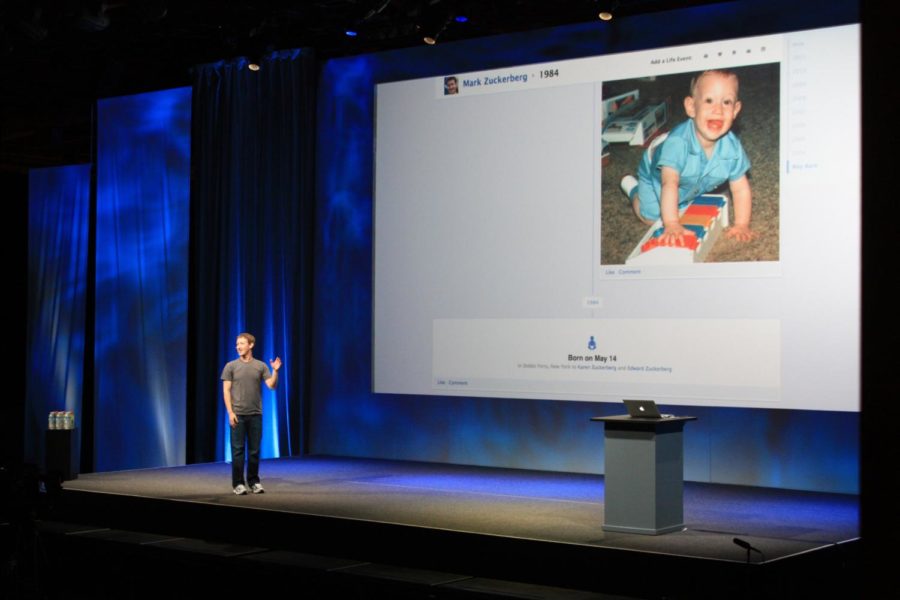 Mark Zuckerberg delivers the keynote speech at Facebooks F8
Developer Conference on Thursday, Sept. 22, 2011.

