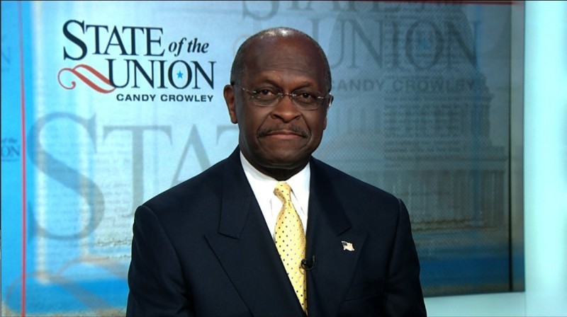 Republican Presidential Candidate Herman Cain on State of the
Union with Candy Crowley.
