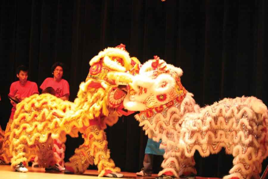 The opening Lion Dance was performed by Guang Hwa Lion Dance
troupe from the Malaysian Student Association during International
Night on Friday, Nov. 11, at the Great Hall of the Memorial Union.
International Night is an annual event held by the International
Student Council to give students chances to showcase their
culture. 
