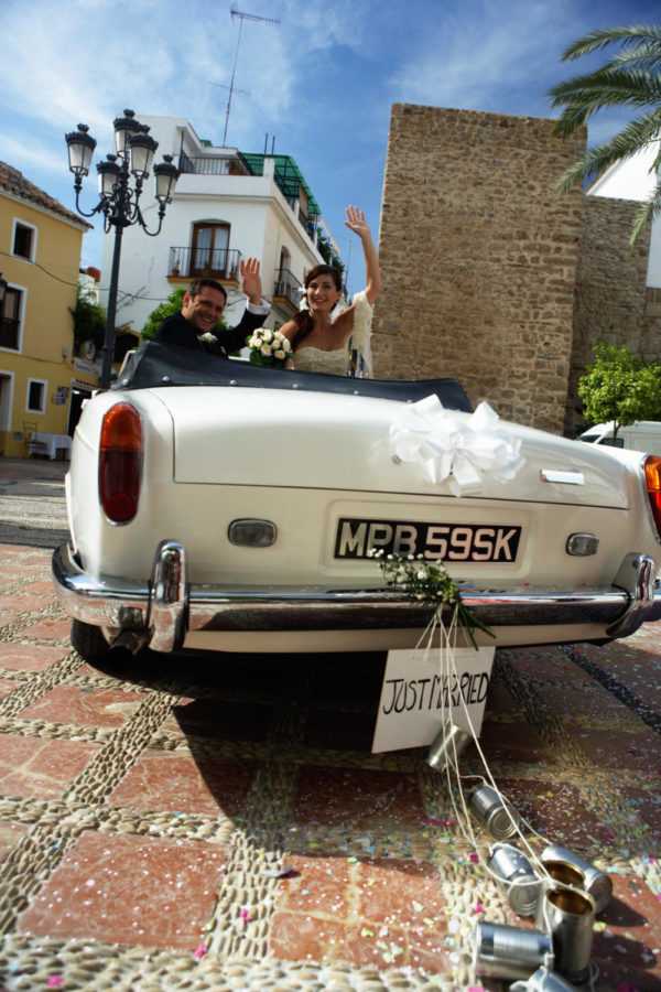 Classic cars can be rented for a couples special day.
