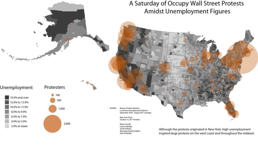 Occupy Wall Street orginated in New York, but the movement has
since spread across the country. 
