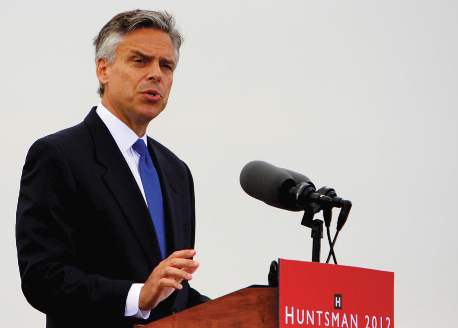 Jon Huntsman, the former U.S. ambassador to China, launches his
presidential campaign June 21 at Liberty State Park in New Jersey.
Hunstman is one of the few politicians left who is committed to
debating the issues and compromising with other parties in efforts
to move forward.
