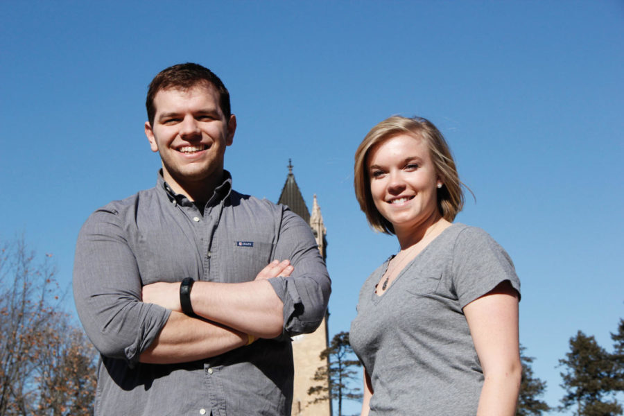 Jared Knight, senior in political science, and Katie Brown,
senior in liberal studies, are running for GSB president and vice
president. Knight is the current vice-president and Brown holds a
seat in the cabinet.  
