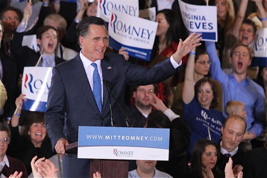 Republican+presidential+candidate+Mitt+Romney+waves+to+supporters+at+a+Super+Tuesday+rally+in+Boston%2C+Massachusetts%2C+on+March+6%2C+2012.+CNN+is+predicting+that+Romney%2C+the+former+governor+of+Massachusetts%2C+will+win+the+primary+race+in+his+home+state.+Super+Tuesday+marks+the+biggest+single+day+of+the+Republican+presidential+nominating+process+as+10+states+decide+how+419+delegates+to+the+GOP+convention+are+allocated.+Thirty-eight+are+at+stake+in+Massachusetts.%0A