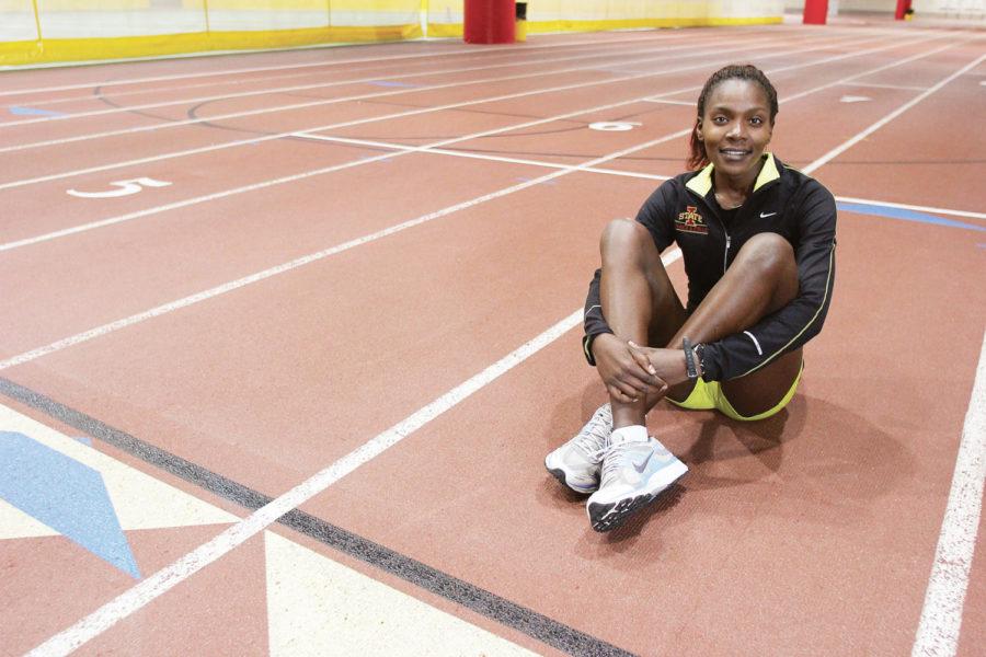 Betsy Saina, senior distance runner for the ISU womens track team, recently won the NCAA indoor 5,000-meter title. 
