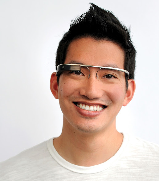 Stephen, a Google software engineer, wears a prototype for Googles Project Glass, which hopes to embed smartphone technology into a pair of glasses.
