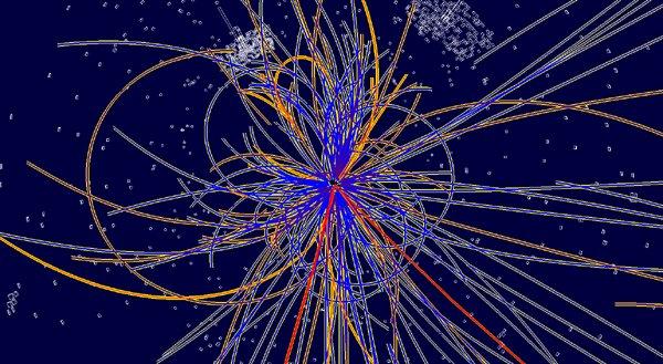 A simulation of evidence for the Higgs boson. Scientists said July 4, 2012 that they had discovered a new particle whose characteristics match those of the Higgs boson, the most sought-after particle in physics, which could help unlock some of the universes deepest secrets.
