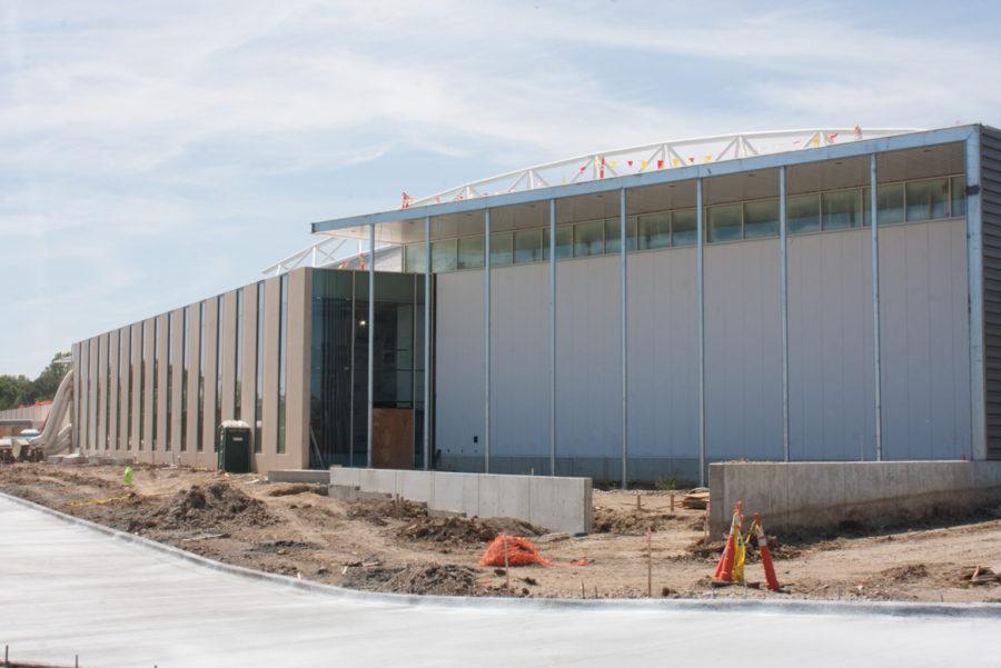 A new football training facility is currently being constructed adjacent to the existing Bergstrom Indoor Practice Facility near Jack Trice Stadium in Ames.
