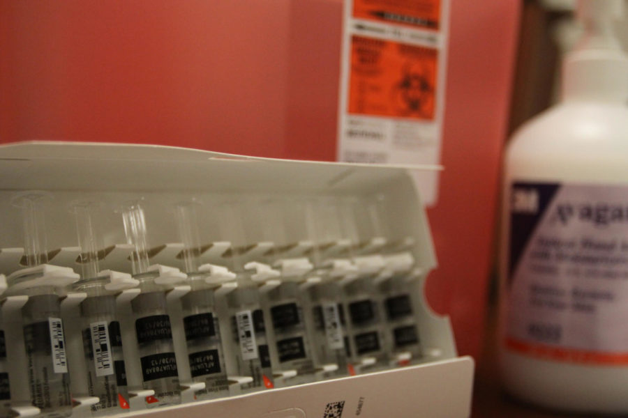 The Thielen Student Health Center offers two kinds of flu vaccines: an actual flu shot or a nasal spray, called FluMist.
