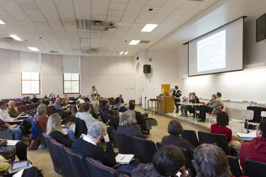 An open forum for the new inititive for interdisciplinary research was held Thursday, Oct. 18, in Marston Hall.
