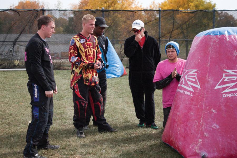 The ISU Paintball Club prepared for a game Sunday, Sept. 30, in the Southwest Athletic Complex. The ISU Paintball Club meets every Sunday from 10 a.m. to 3 p.m.
