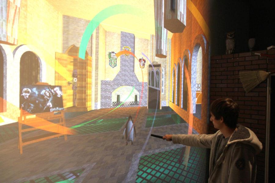 The Virtual Reality Applications Center has developed a virtual reality haunted house.  
