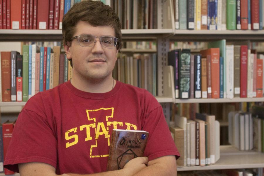 Christopher Jacobs, junior in chemical engineering, wrote a book. Olympus Falling, while he was a freshman at Iowa State. He has since expanded the story to three full-length novels. 
