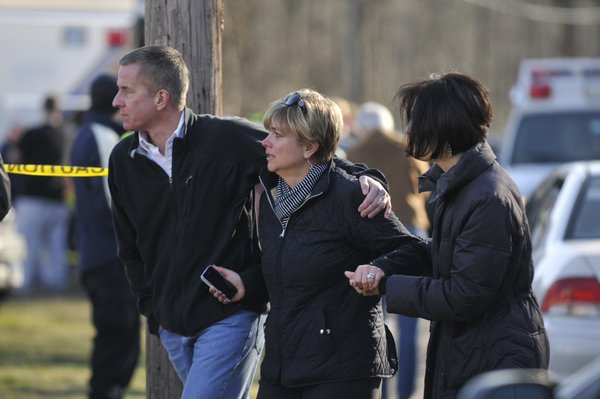 Connecticut State Police responded to reports of a shooting at a Newtown elementary school Friday, Dec. 14, 2012, in southwestern Connecticut, according to police spokesman.
