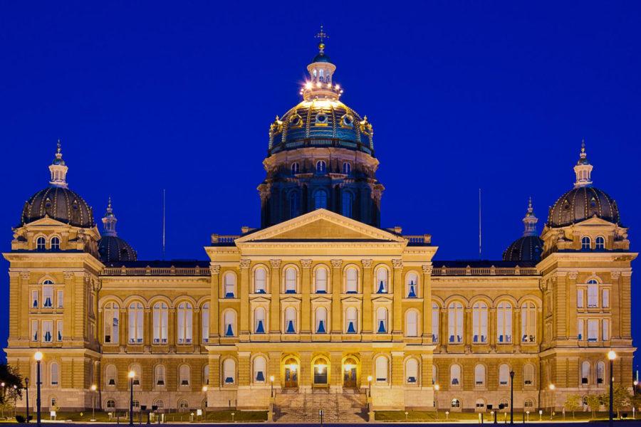 The Iowa Capitol In Des Moines