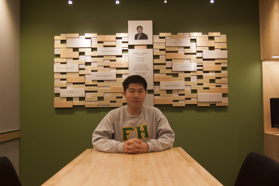 Xin Huang joins Iowa States FarmHouse Fraternity. 
