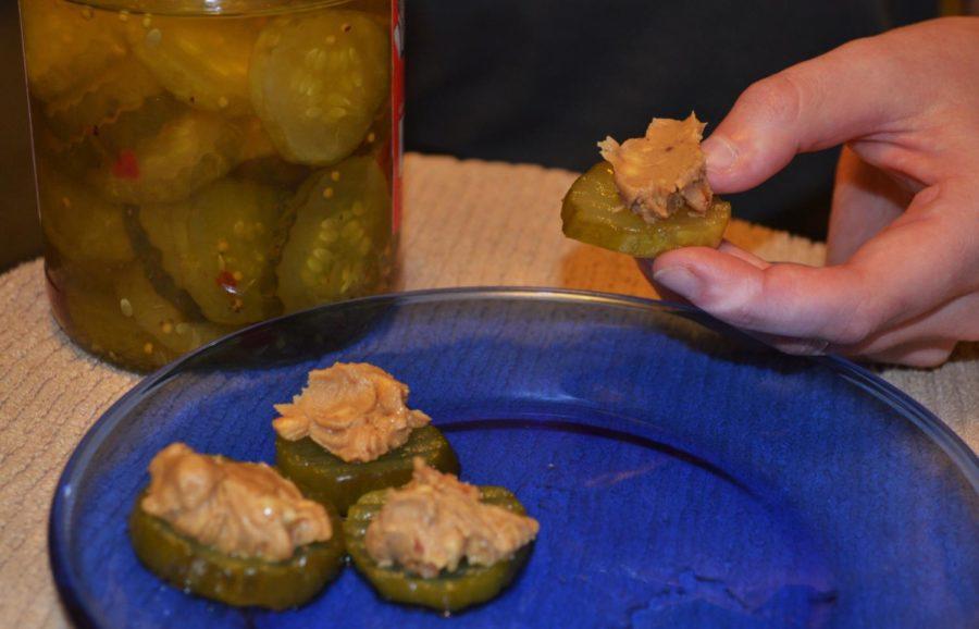 Peanut+butter+and+pickles%2C+along+with+other+complex%2C+salty+foods%2C+are+craved+by+super+tasters+with+stronger+taste+receptors+in+the+back+of+their+tongue.%0A