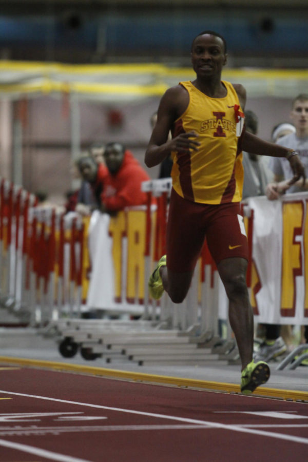 Iowa States Edward Kemboi set an ISU school record in the 1,000-meter run, winning the event with a time of 2:22.71 on Saturday in the Lied Recreational Center.
