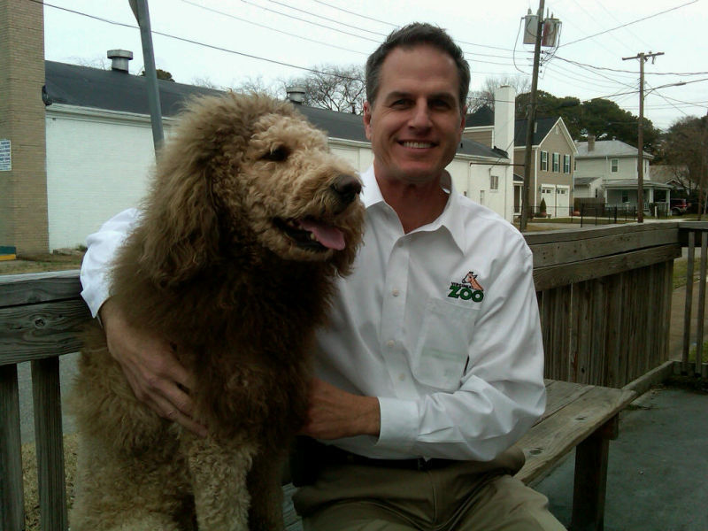 Virginia Zoo Executive Director, Greg Bockheim, curious what a dog that people mistook for a lion might look like, tracked down the owner.
