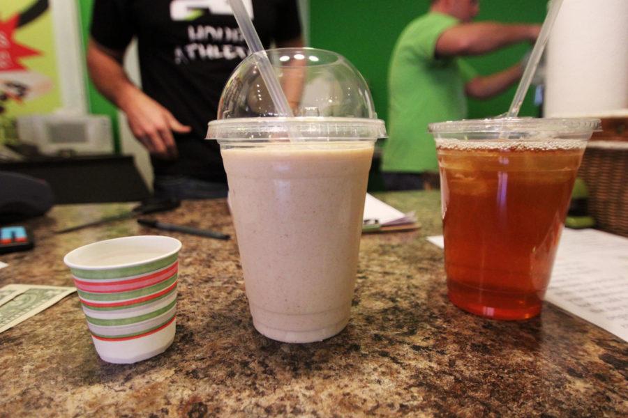 At Power Full Nutrition, you get three drinks that consist of your meal: a smoothie of your choice, a cup of your choice of tea and a shot of aloe vera.
