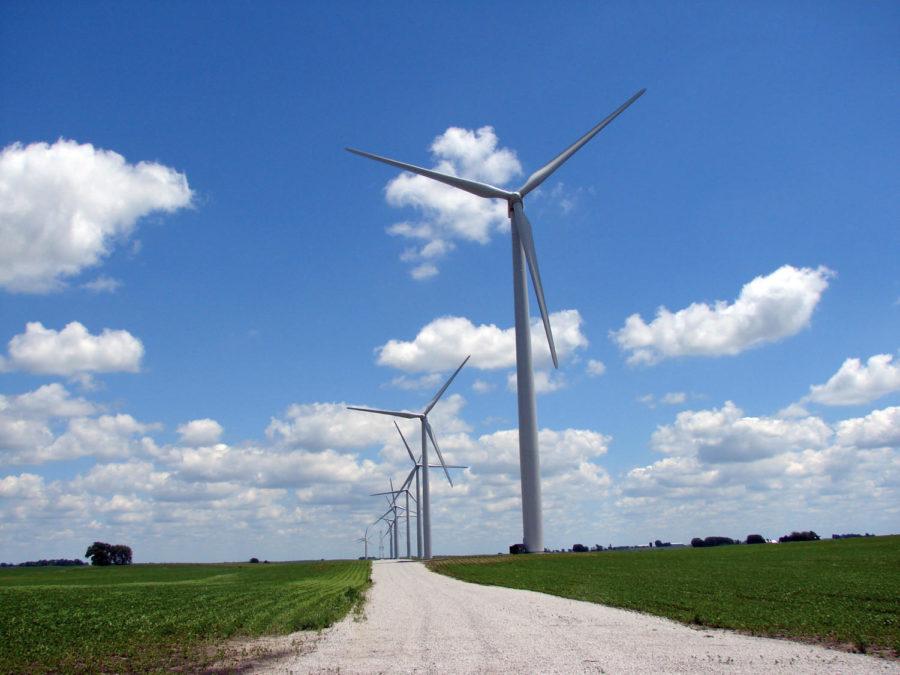 Fossil fuels leave pollutants that can be carried to different geographical locations and their costs are rising. Wind is a renewable energy source that can possibly replace harmful fossil fuels. Iowa State is investing in wind energy with a wind turbine on the east side of campus.
