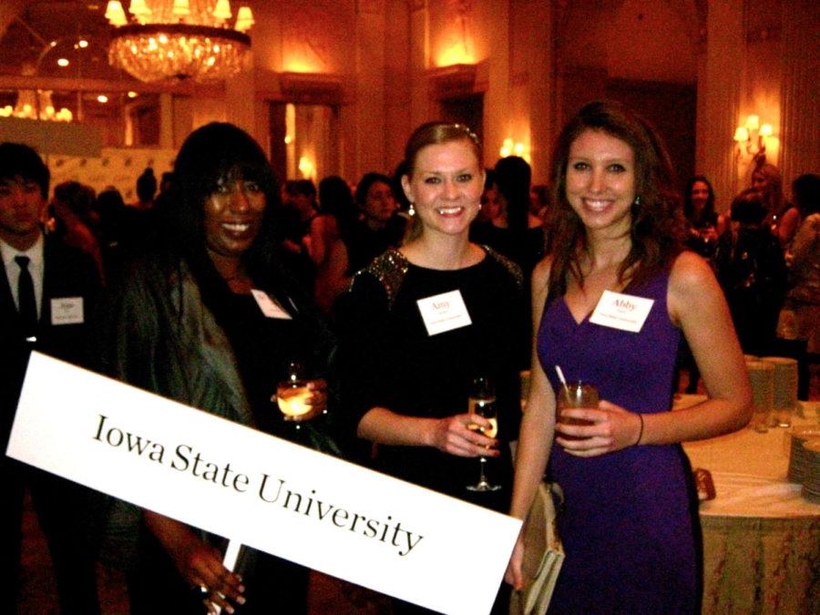 Eulanda Sanders, professor of apparel, events and hospitality management, accompanied Amy Soma, senior in apparel, merchandising and design, and Abby Varn, junior in apparel, merchandising and design, as they represented Iowa State in New York City.
