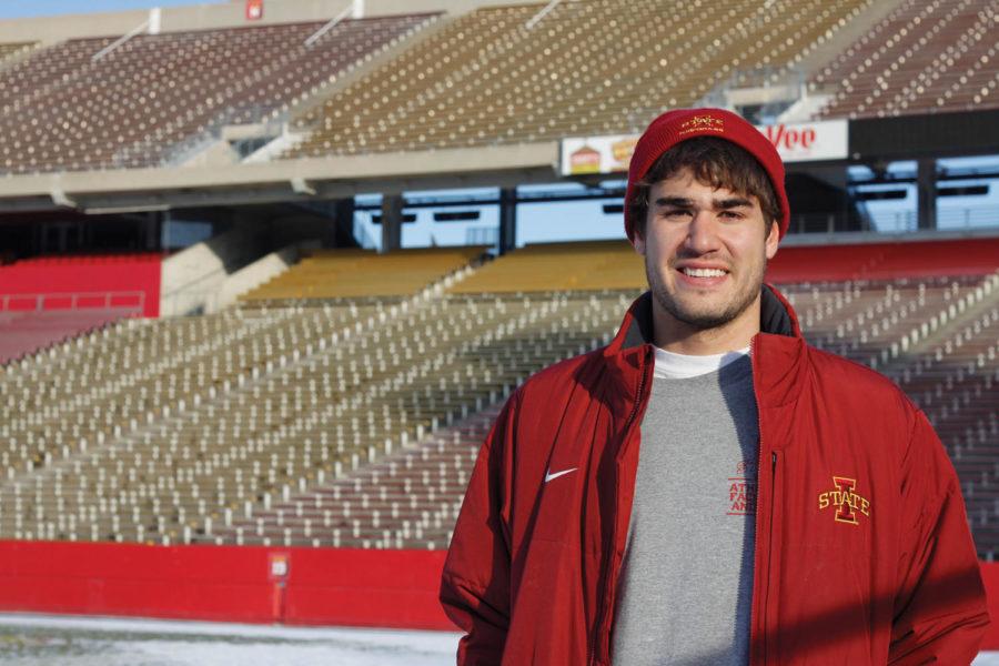 Kevin Hansen, senior in horticulture, landed a chance to intern at the 2013 Super Bowl. 
